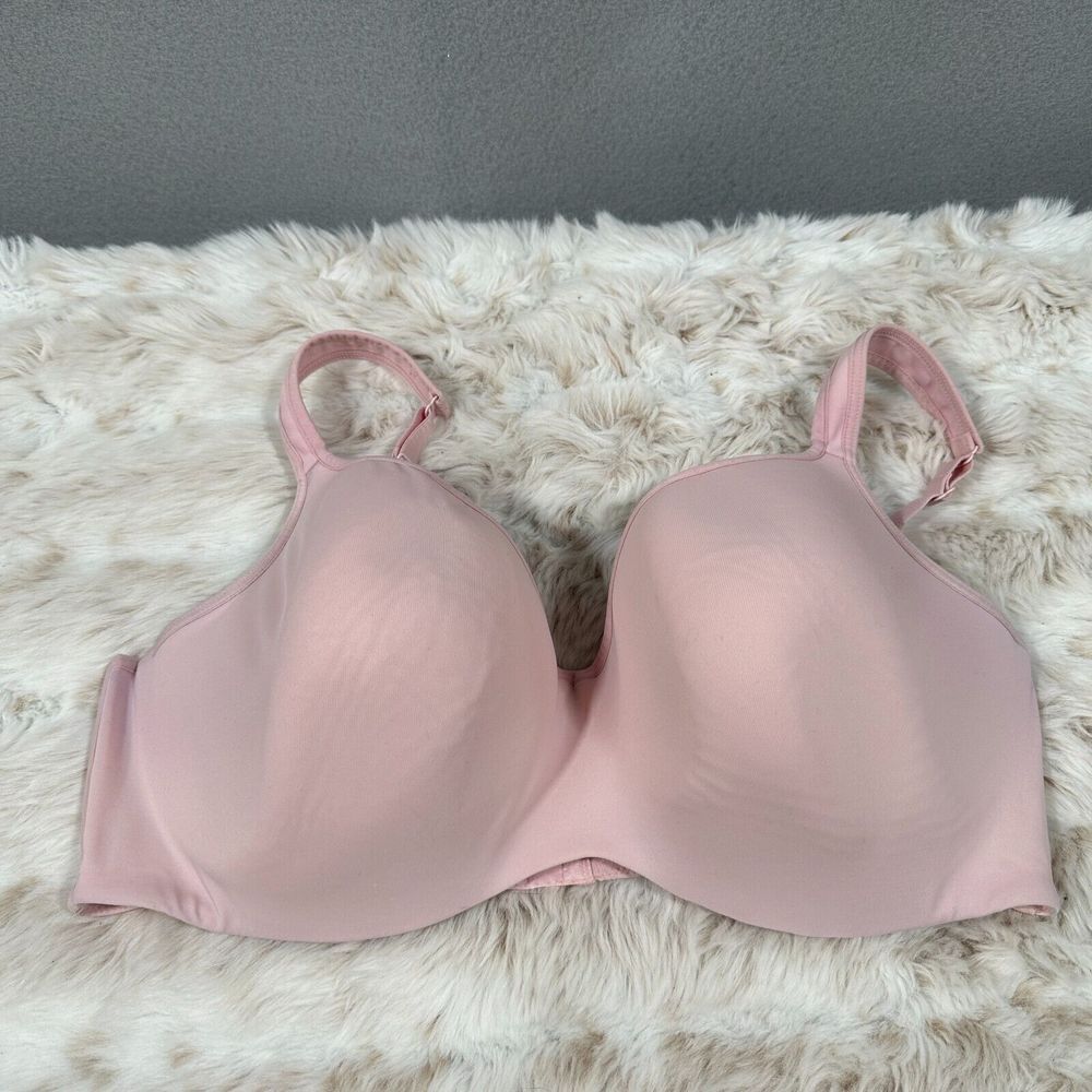 Cacique Full Coverage Light Pink‎ Bra Adjustable Straps Size 42DDD